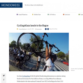 Cycling4Gaza heads to the Hague - Mondoweiss