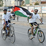 Filistin için pedal çevirdiler